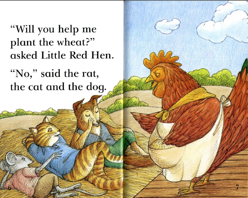 睡前听绘本 | 一只红色的小母鸡,自己动手,丰衣足食